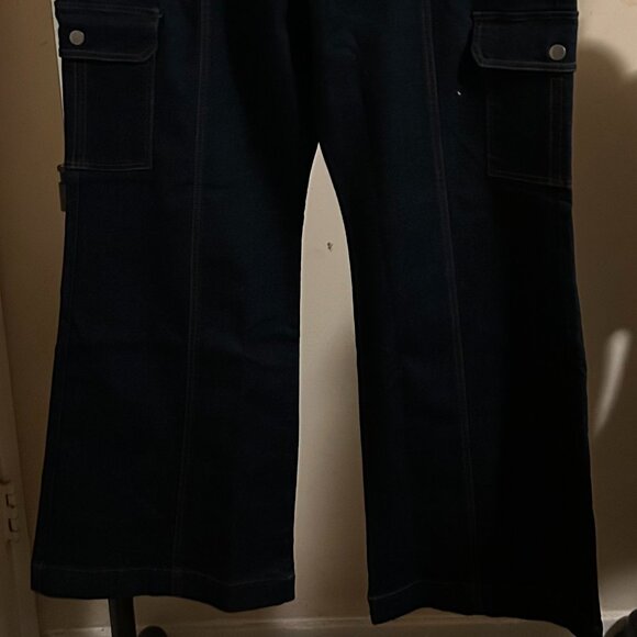 Gloria Vanderbilt Size 18 Average Wide Leg Cargo Pants - Picture 2 of 6